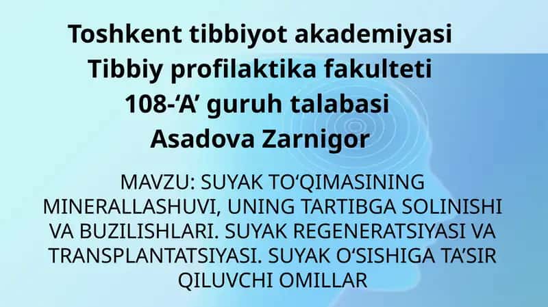 Suyakto‘qimasi