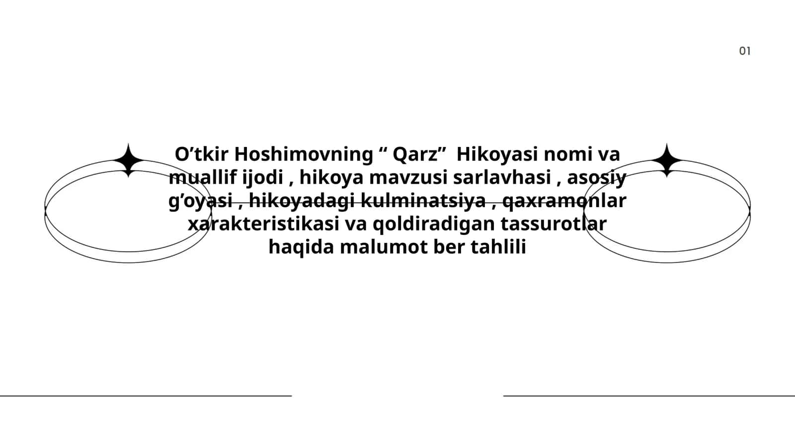 O’tkir Hoshimovning “Qarz” Hikoyasi