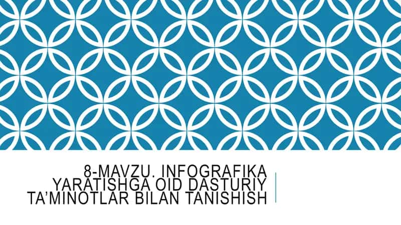 Infografika yaratishga oid dasturiy ta’minotlar
