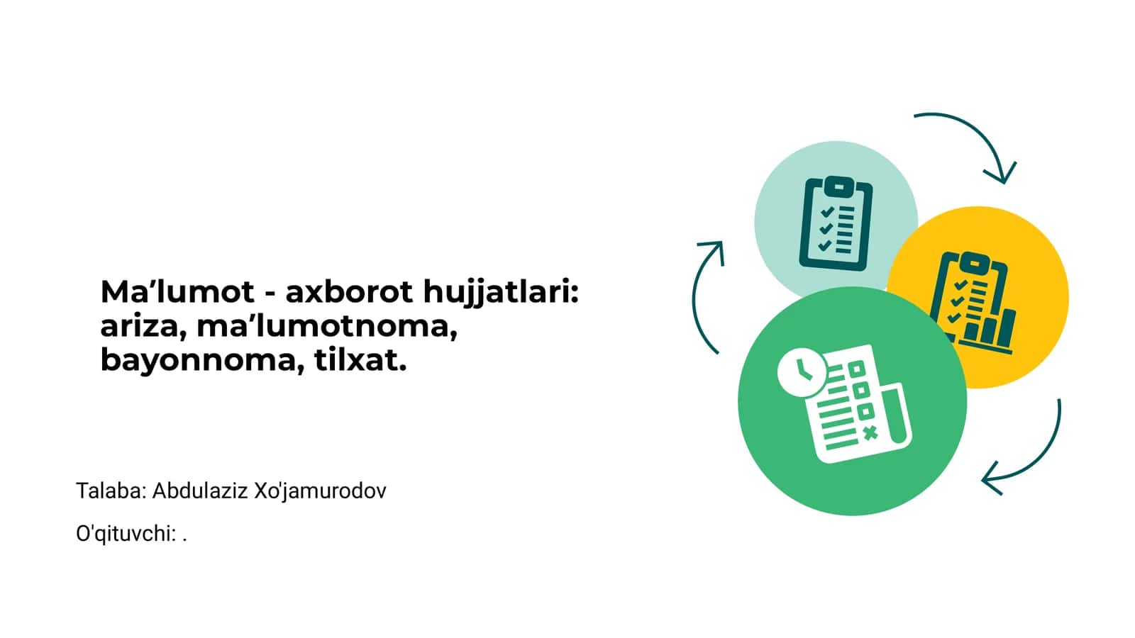Maʼlumot va axborot hujjatlari