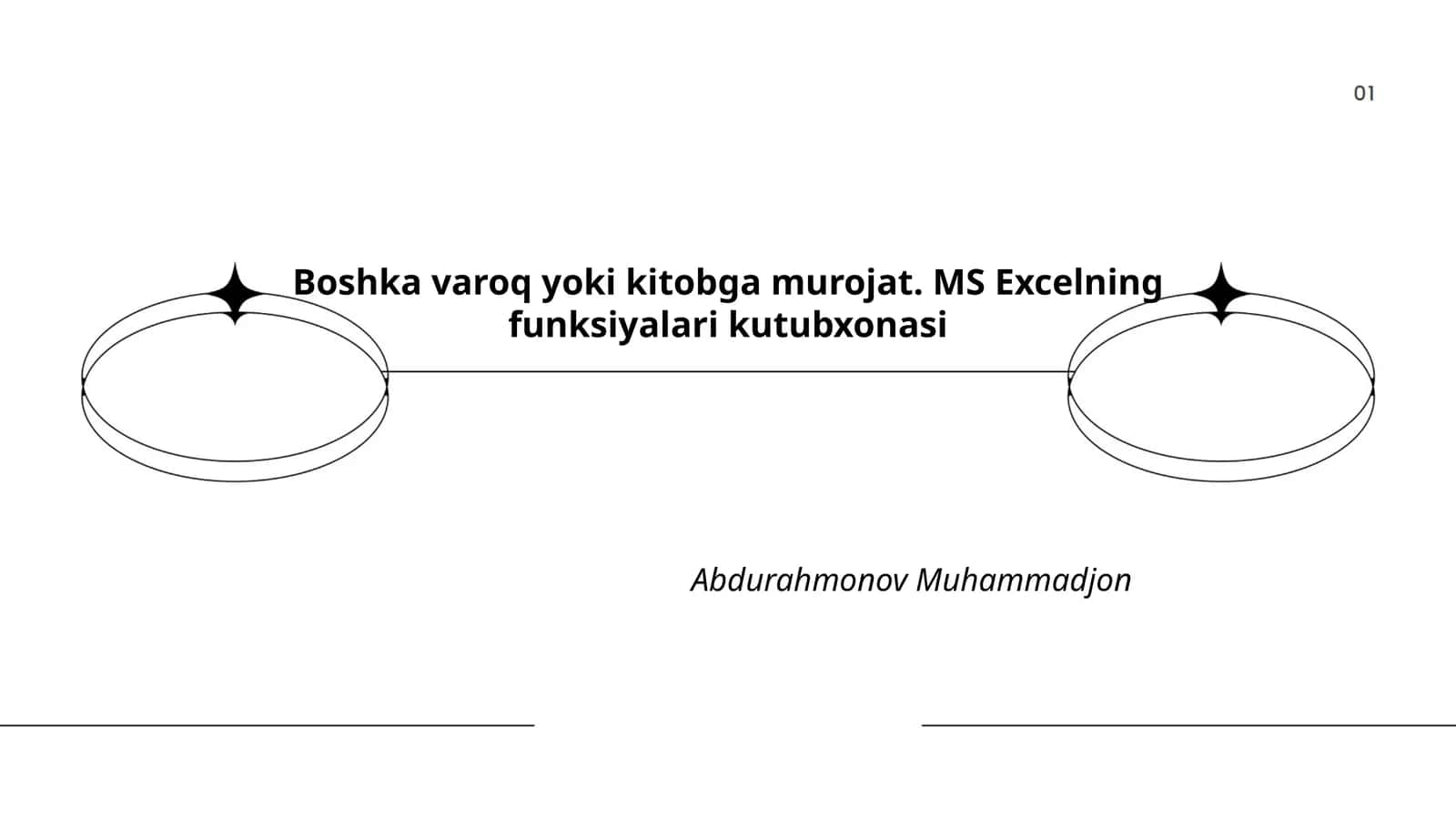 MS Excelning funksiyalari kutubxonasi