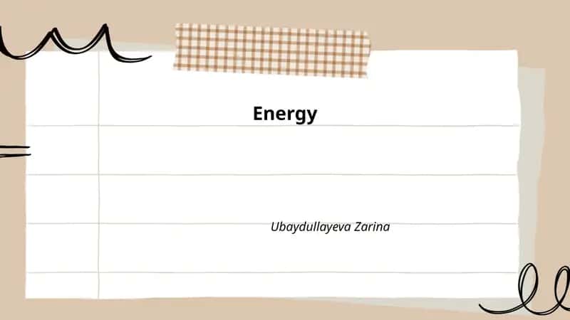 Energy