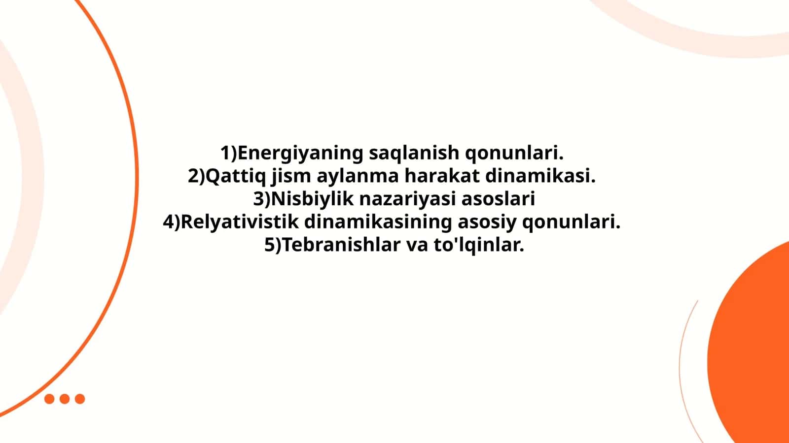 Energiyaning saqlanish qonunlari