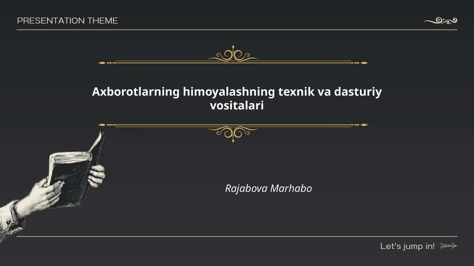 Axborot xavfsizligi asoslari