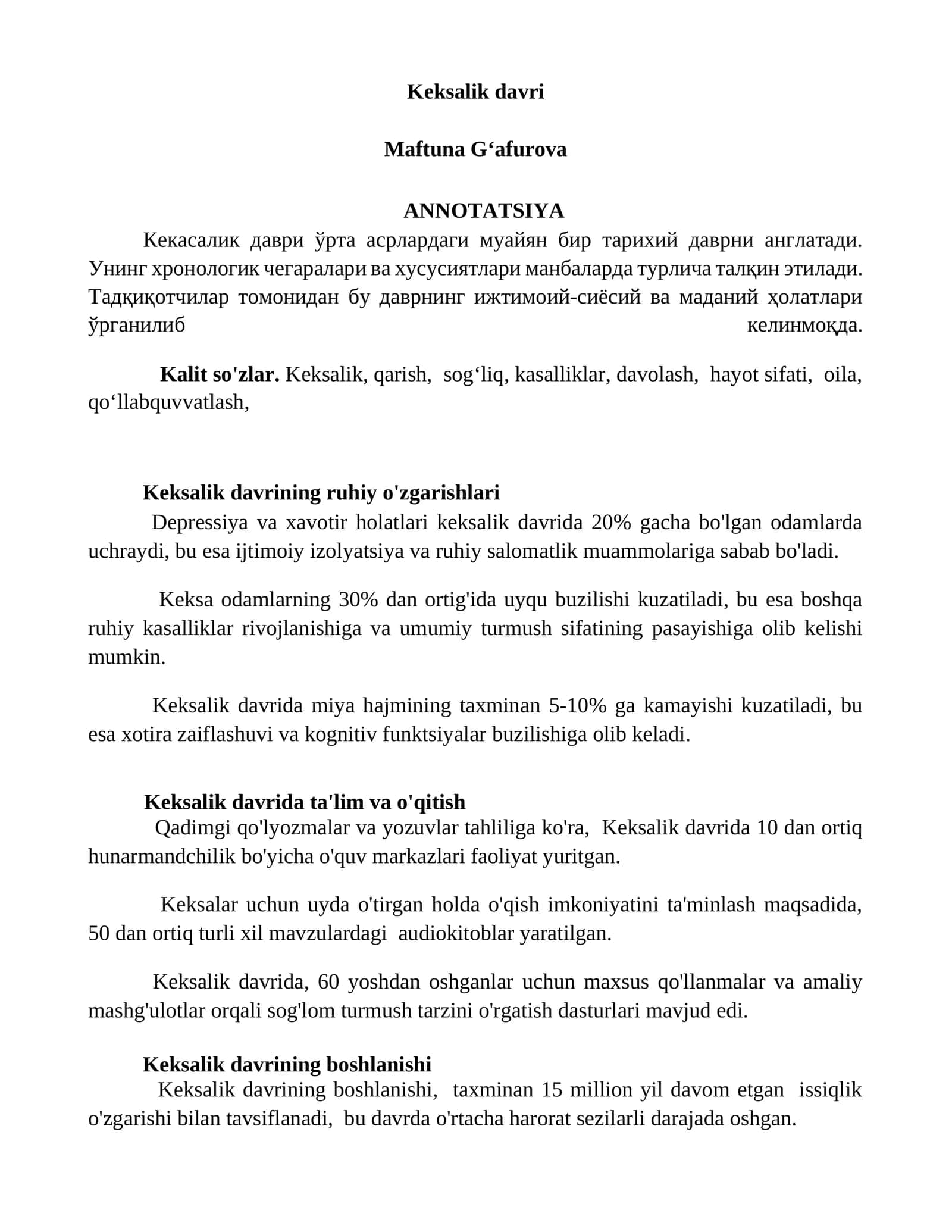 Keksalik davri
