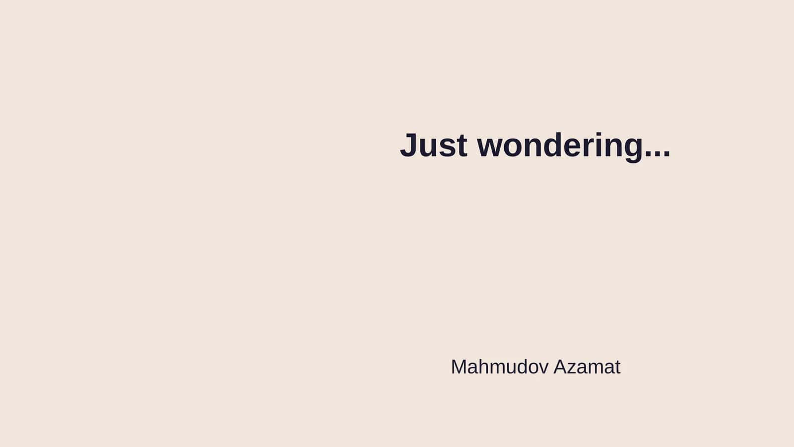 Mahmudov Azamat