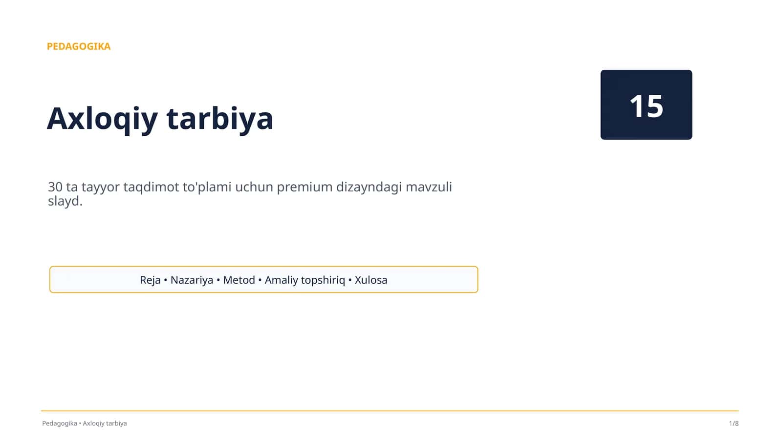 Axloqiy tarbiya