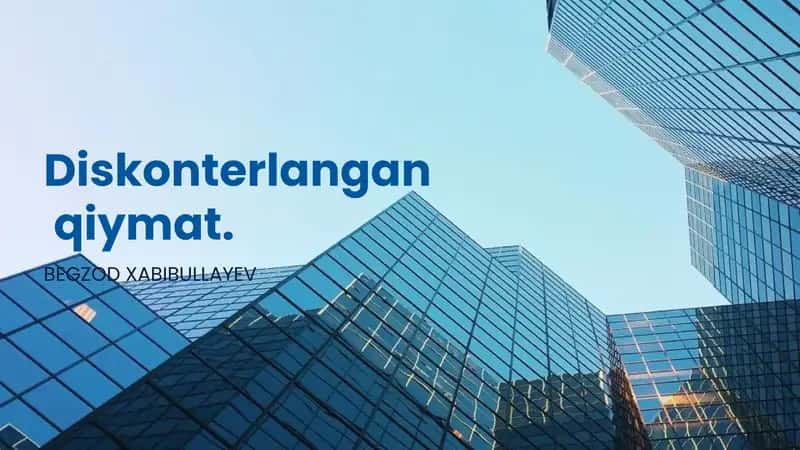 Diskonterlangan qiymat