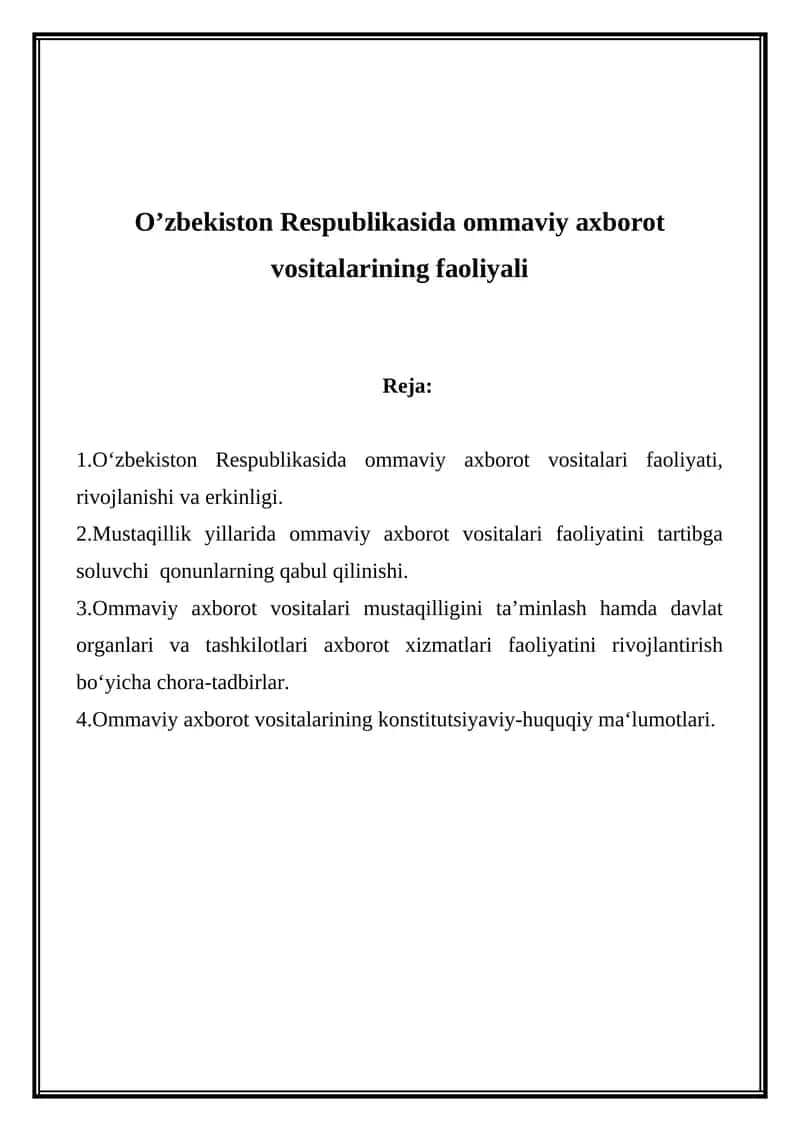 Ommaviy axborot vositalari