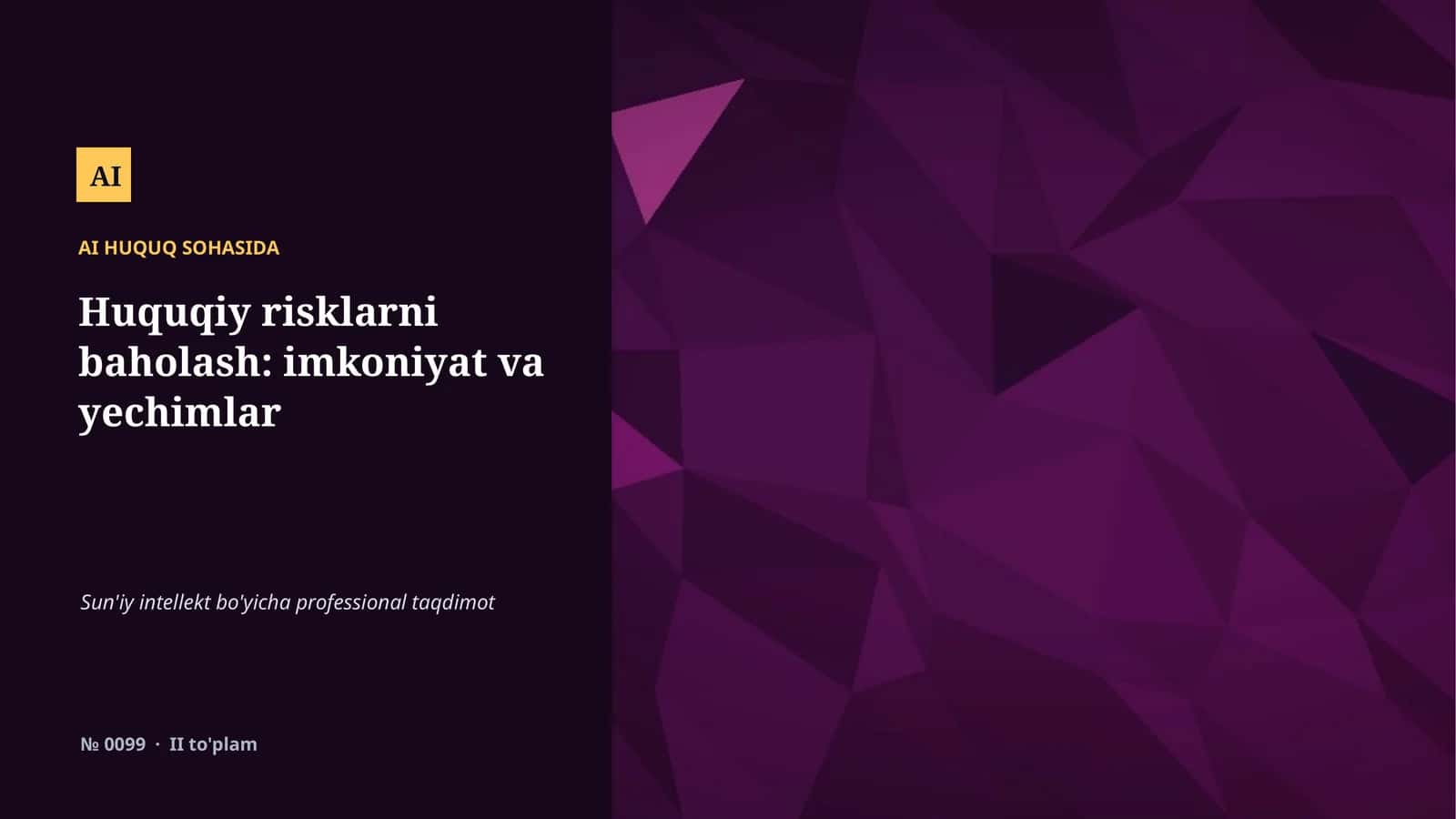 Mavzuga umumiy nazar