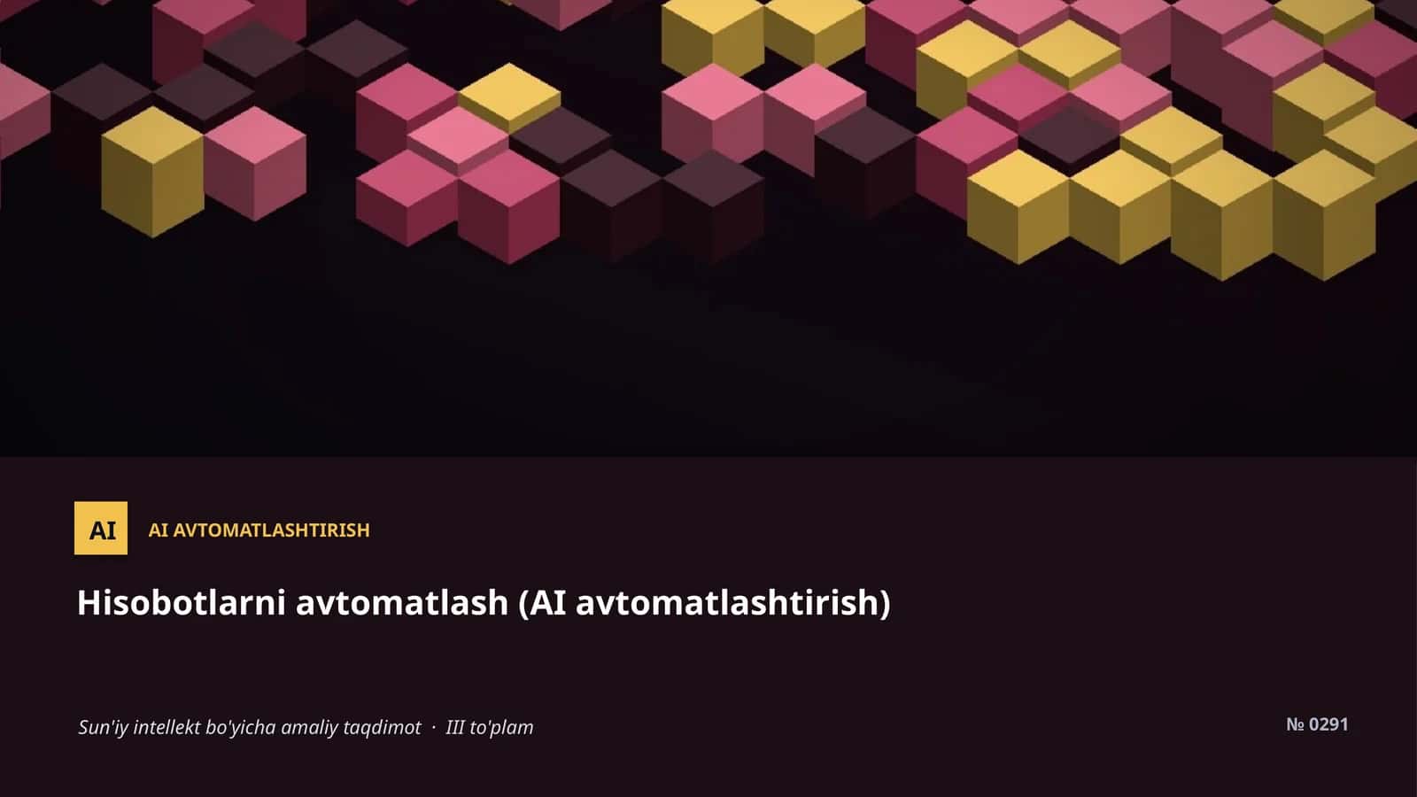 AI AVTOMATLASHTIRISH