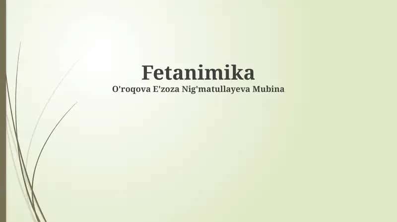 Fetanimika