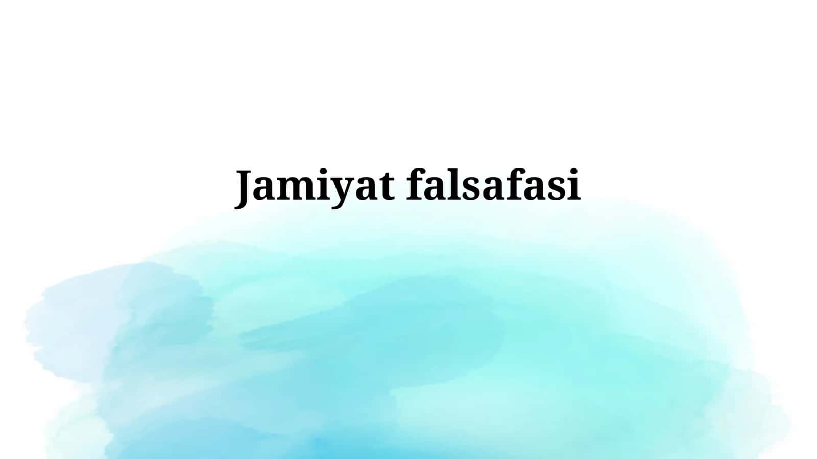 Jamiyatfalsafasi