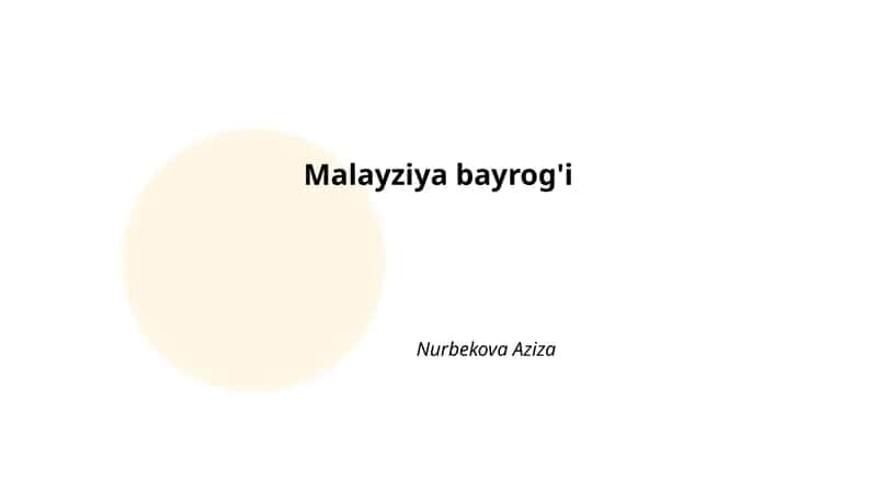 Malayziya bayrog'i
