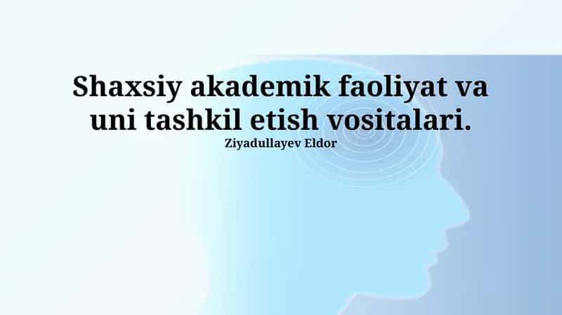 Ma'lumotlarni Yig'ish va Tartiblash