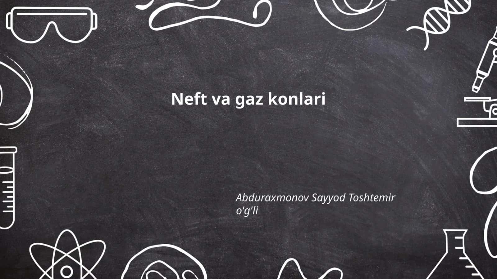 Neft va gaz konlari