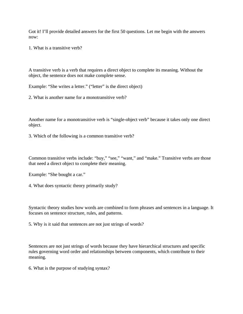 syntactic theory