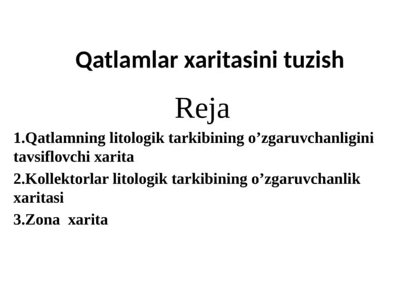 Qatlamlar xaritasi