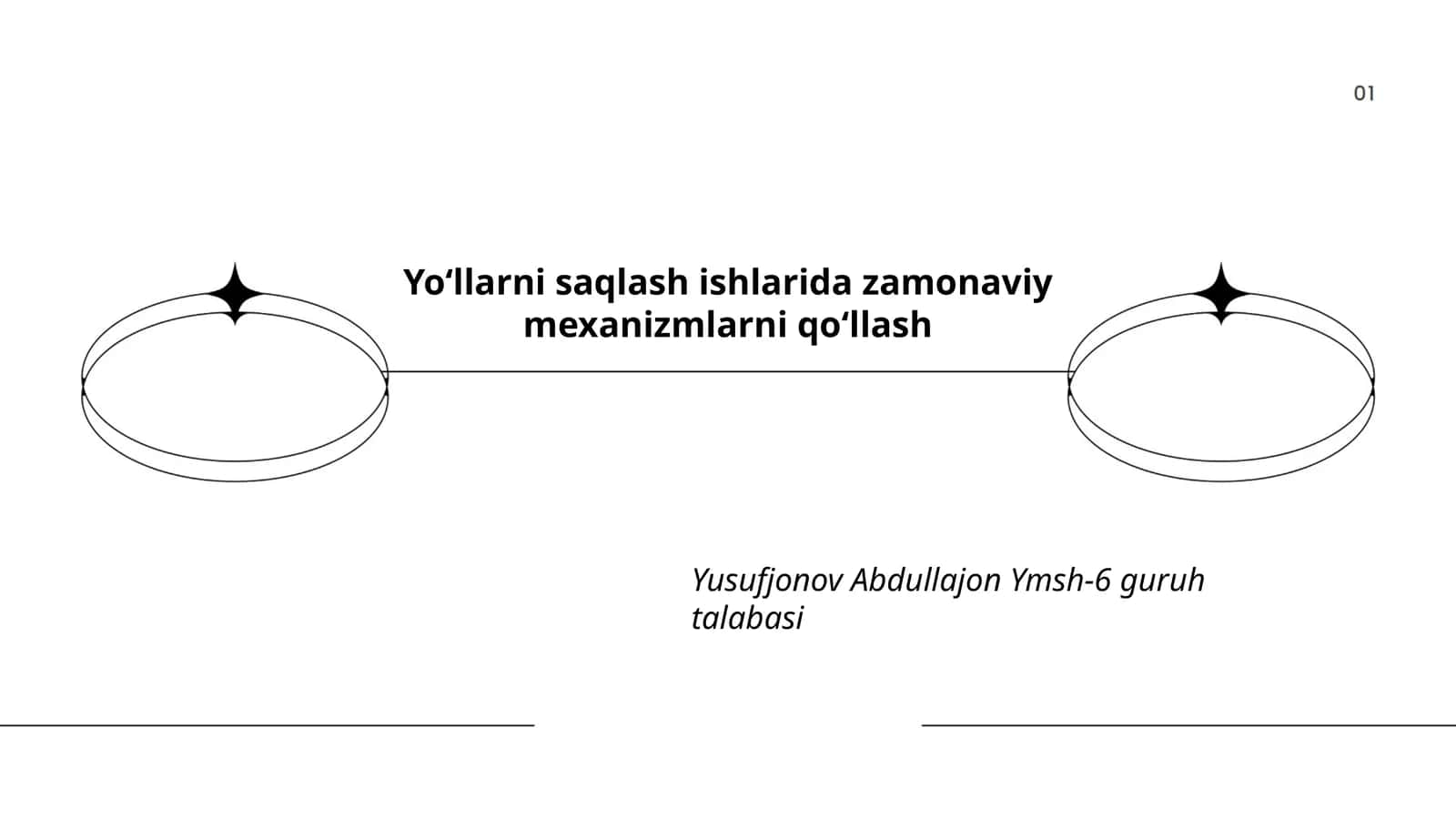 Yo'llarni saqlashda innovatsion asbob-uskunalar