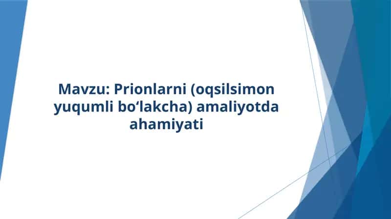Prionlar haqida
