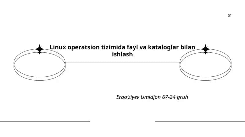 Linux operatsion tizimida fayl va kataloglar bilan ishlash