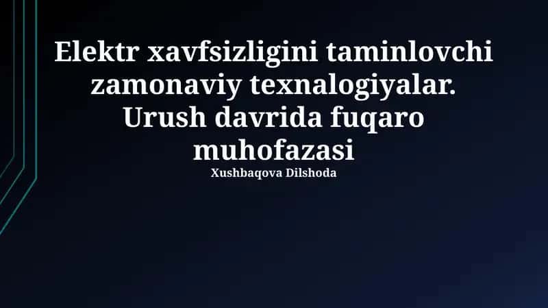 Tibbiy yordam ko'rsatish