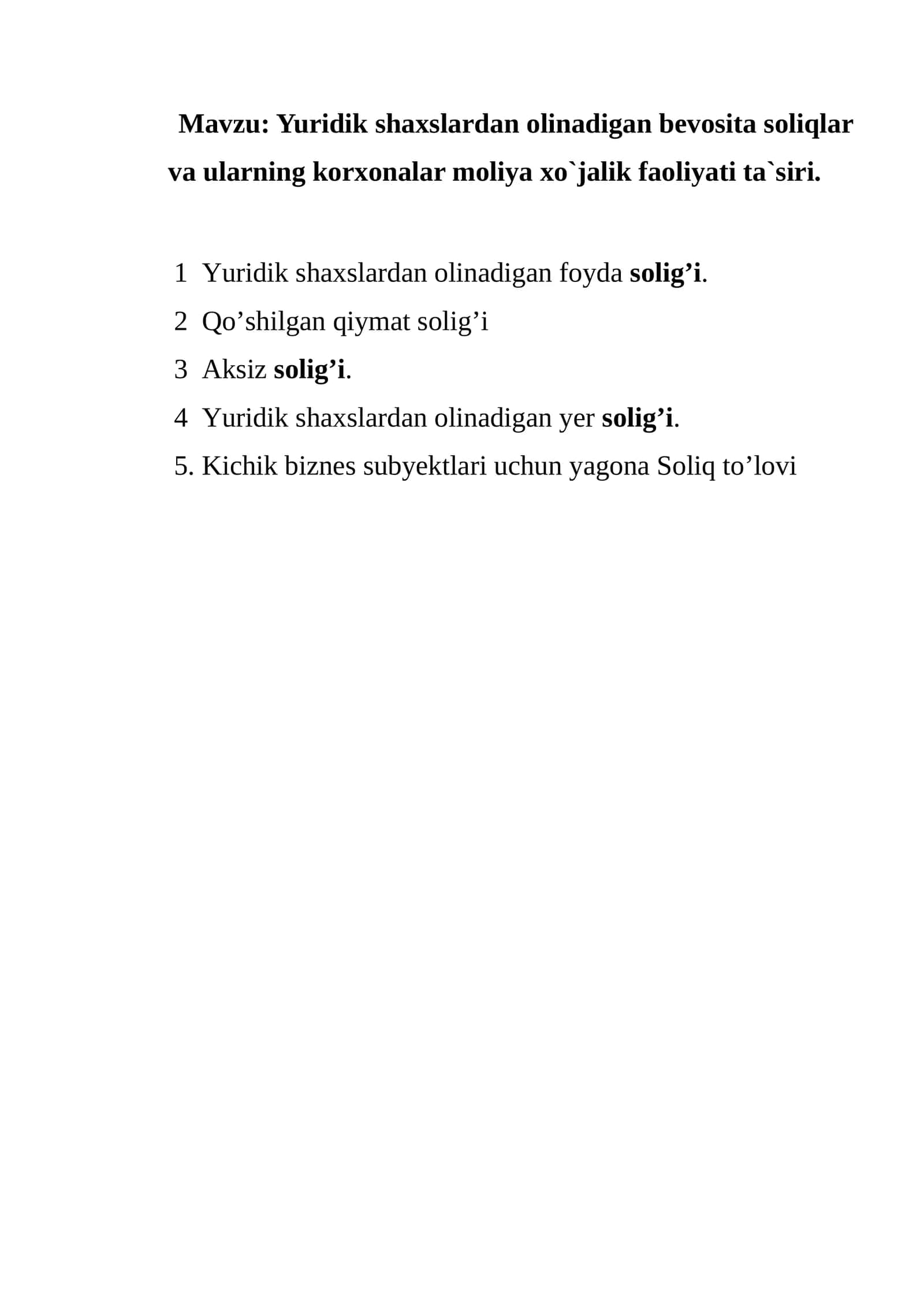 Foyda solig’i