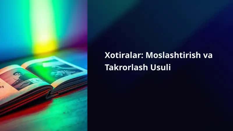 Xotiralar: Moslashtirish va Takrorlash Usuli