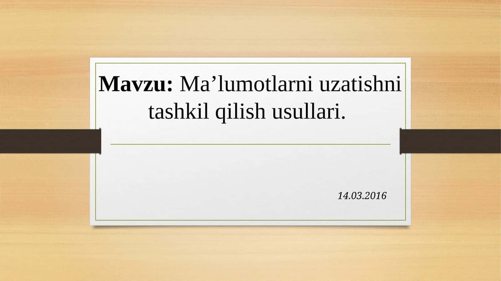Kompyutеr Tarmoqlari Arxitеkturasi