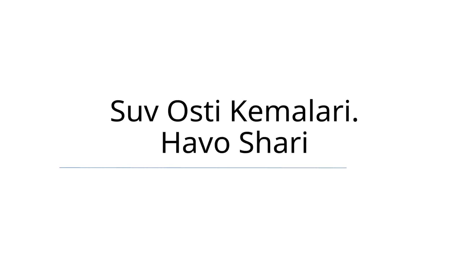 Suv Osti Kemalari