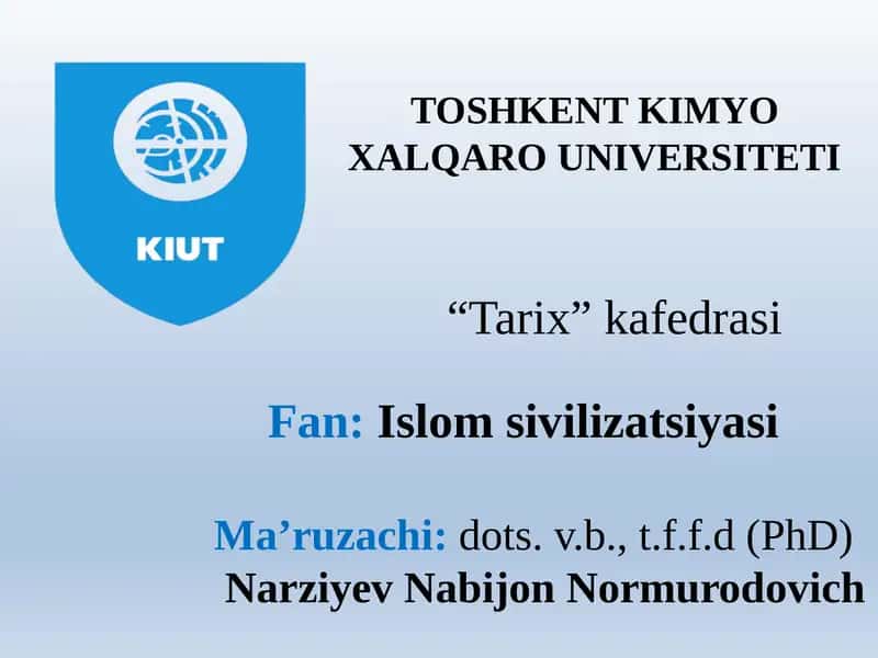 Islomsivilizatsiyasi