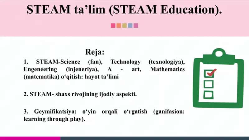 STEAM ta’lim(STEAM Education)