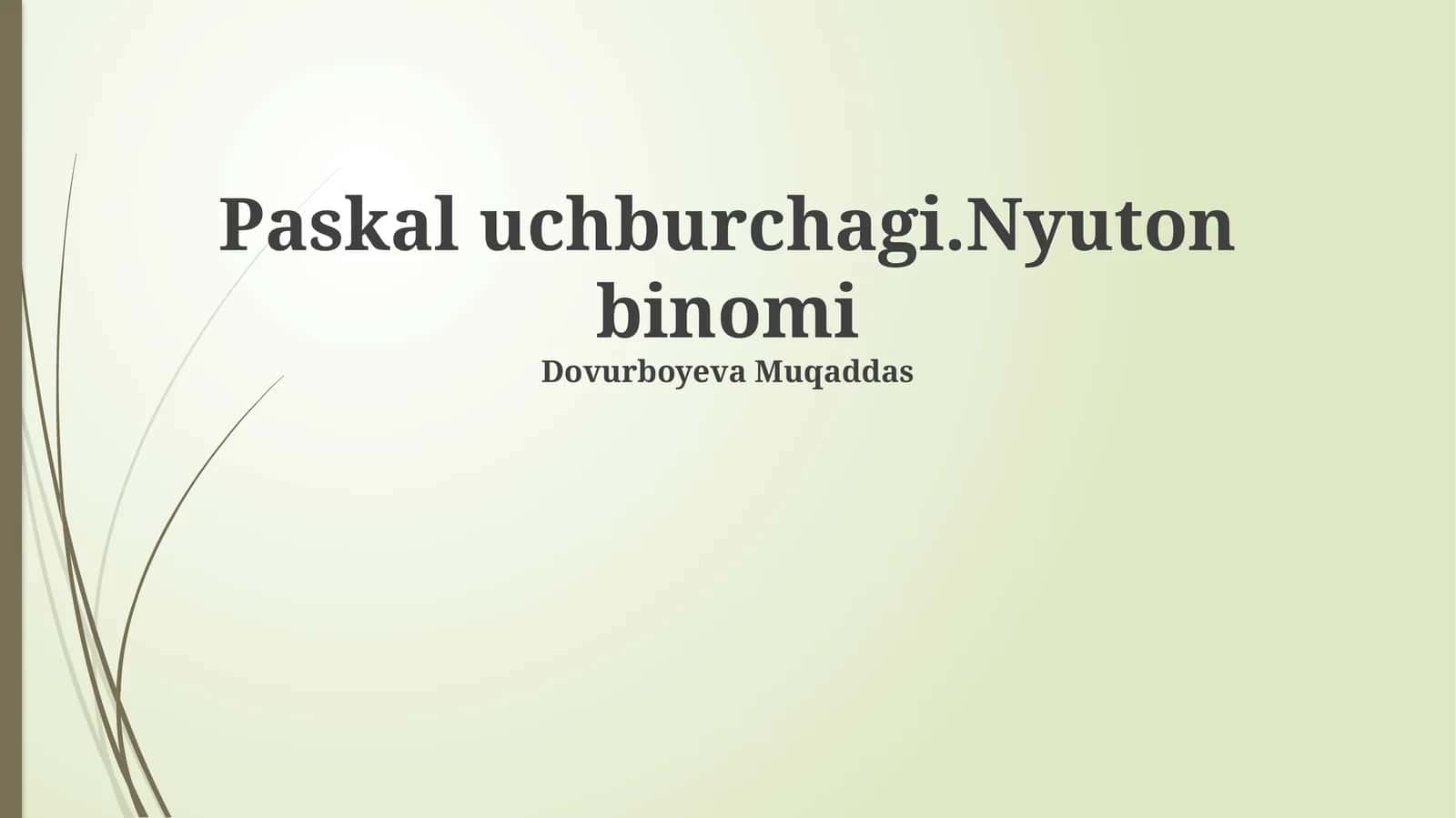 Paskal Uchburchagi