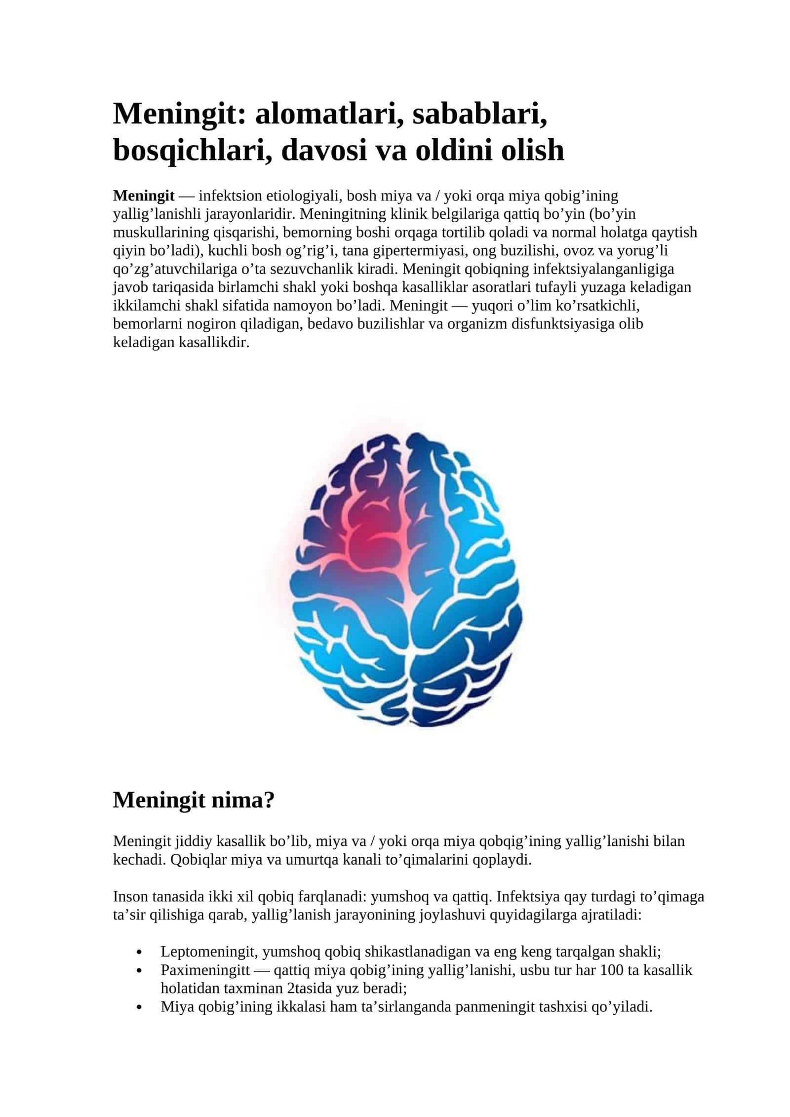 Meningit