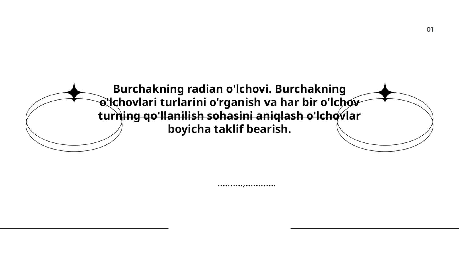 Burchakning radian o'lchovi