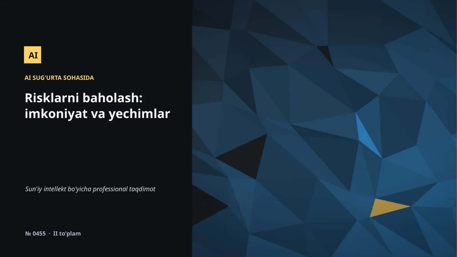 AI SUG'URTA SOHASIDA