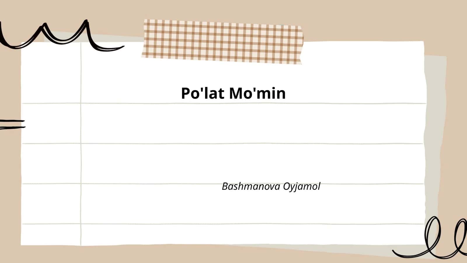 Po'lat Mo'min