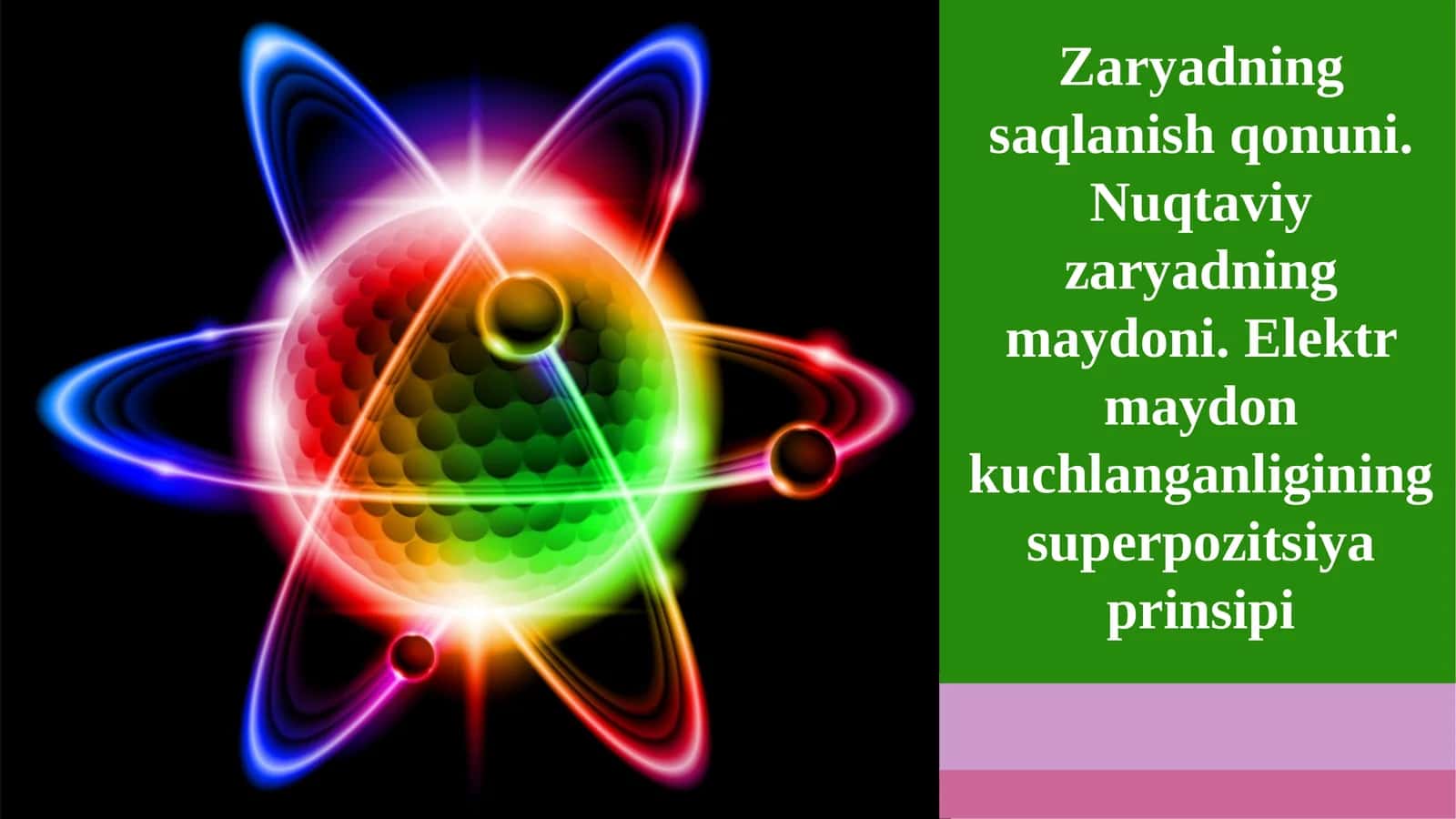 Zaryadning saqlanish qonuni