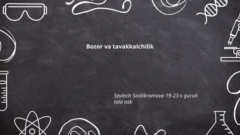 Bozor va tavakkalchilik