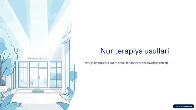Nur terapiyasi fizik va texnik asoslari