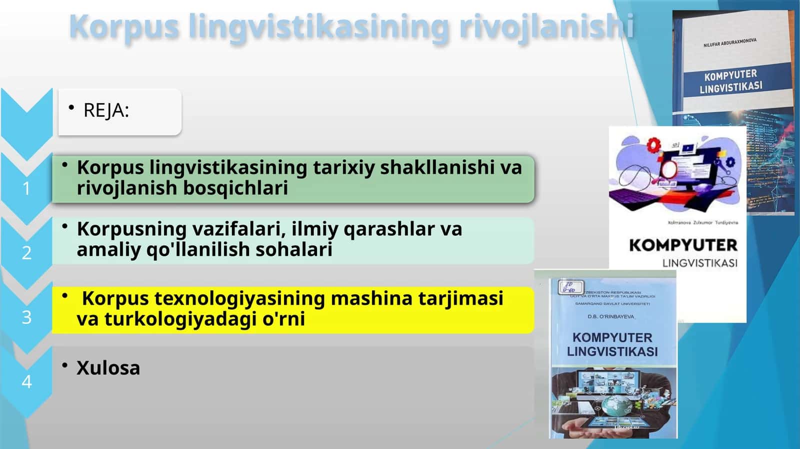 Korpus lingvistikasining rivojlanishi