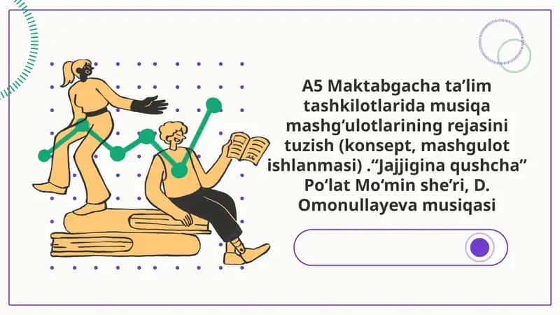 "A5 Maktabgacha ta’lim tashkilotlari da musiqa mashg‘ulotlarining rejasi"