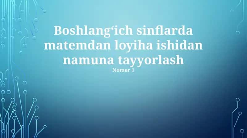 3-sinf geometriya loyihasi