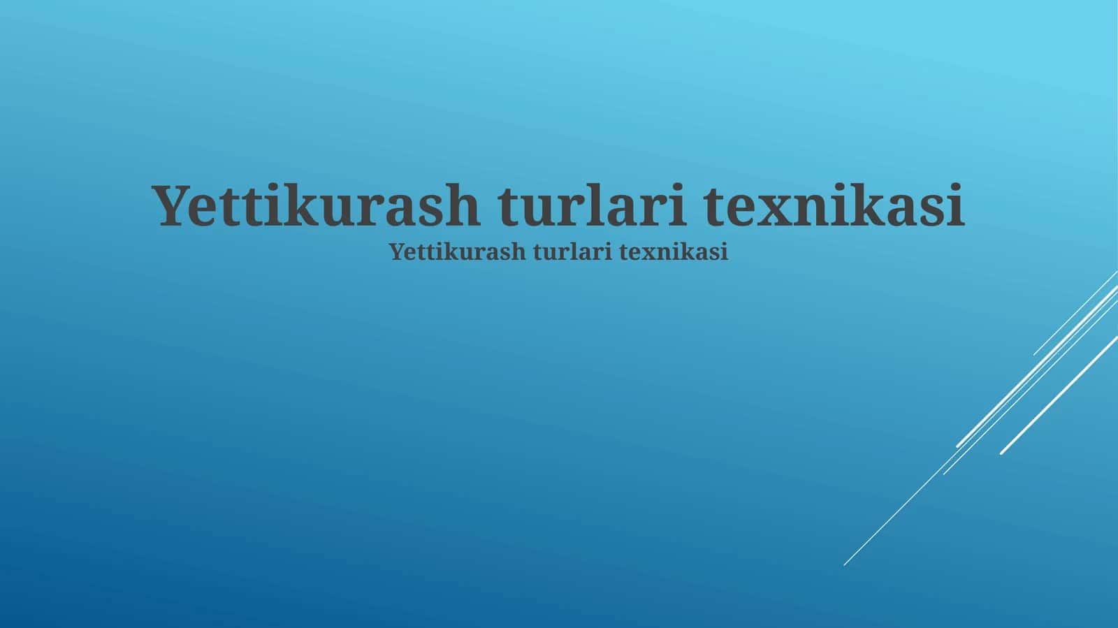 Qo'l texnikalari