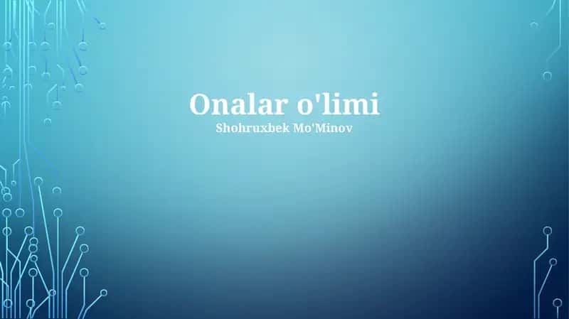 Onalar o'limi