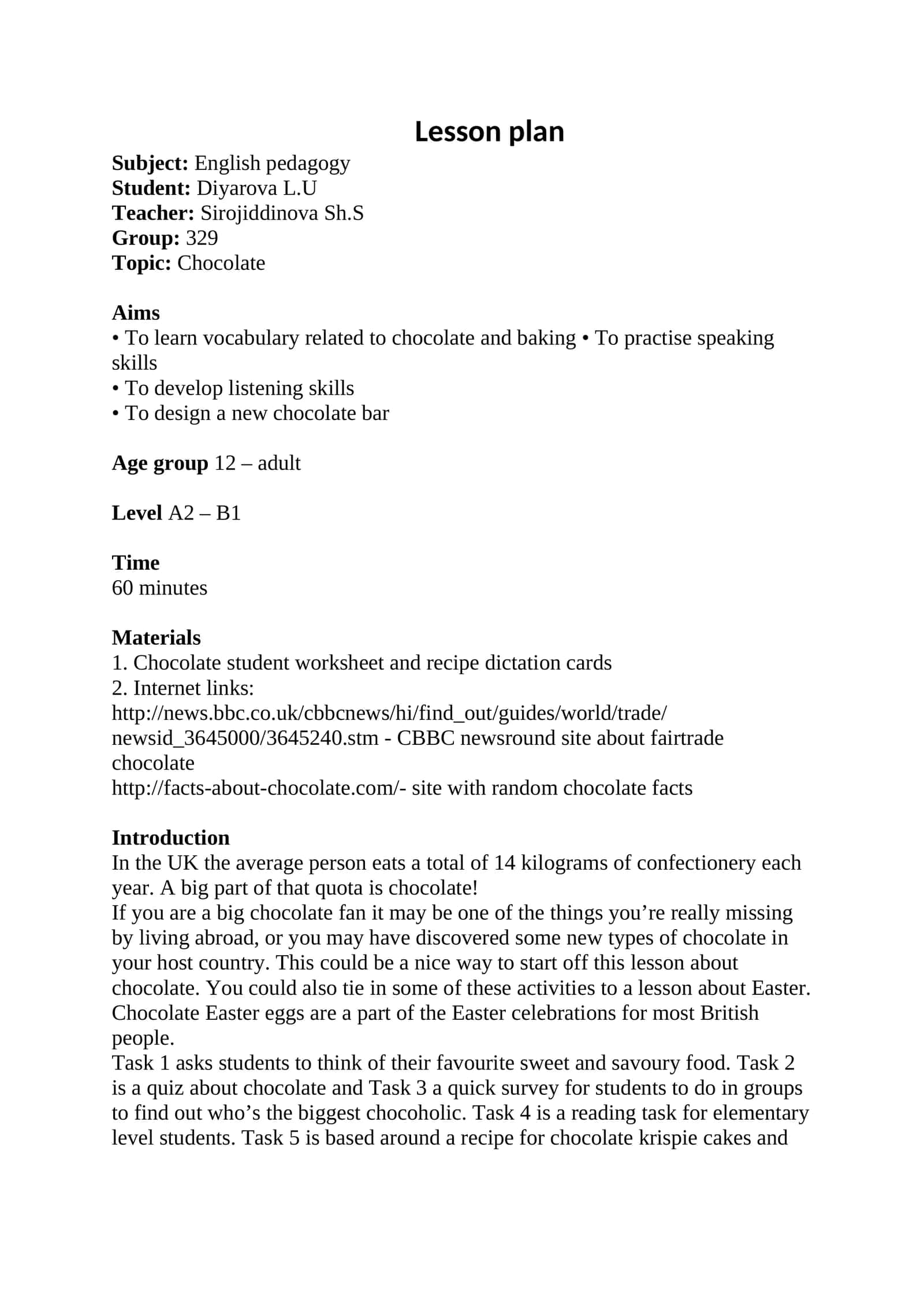 Lesson plan