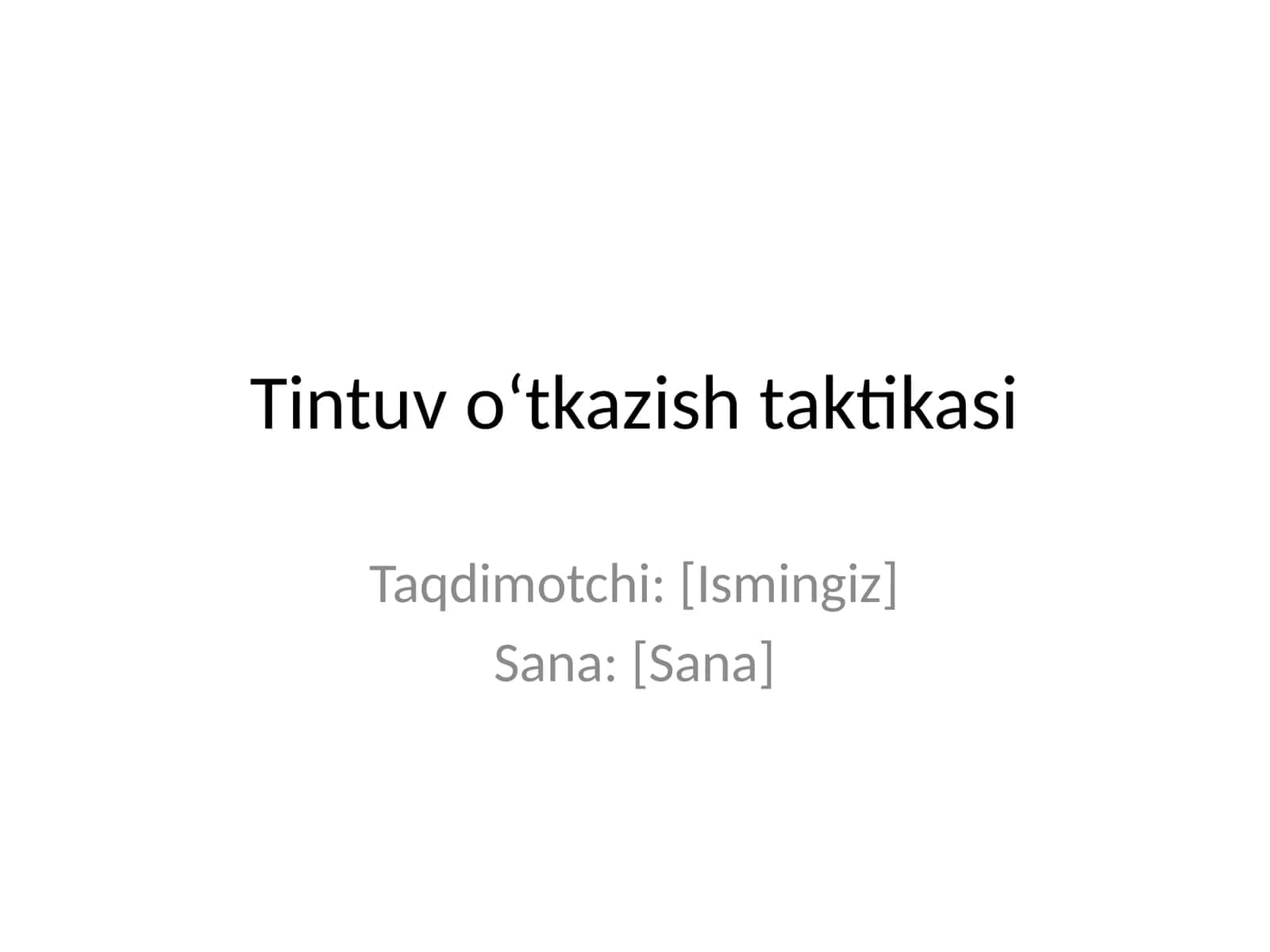 Yuridik psixologiya tintuv utkazish taktikasi prezintatsiyasi