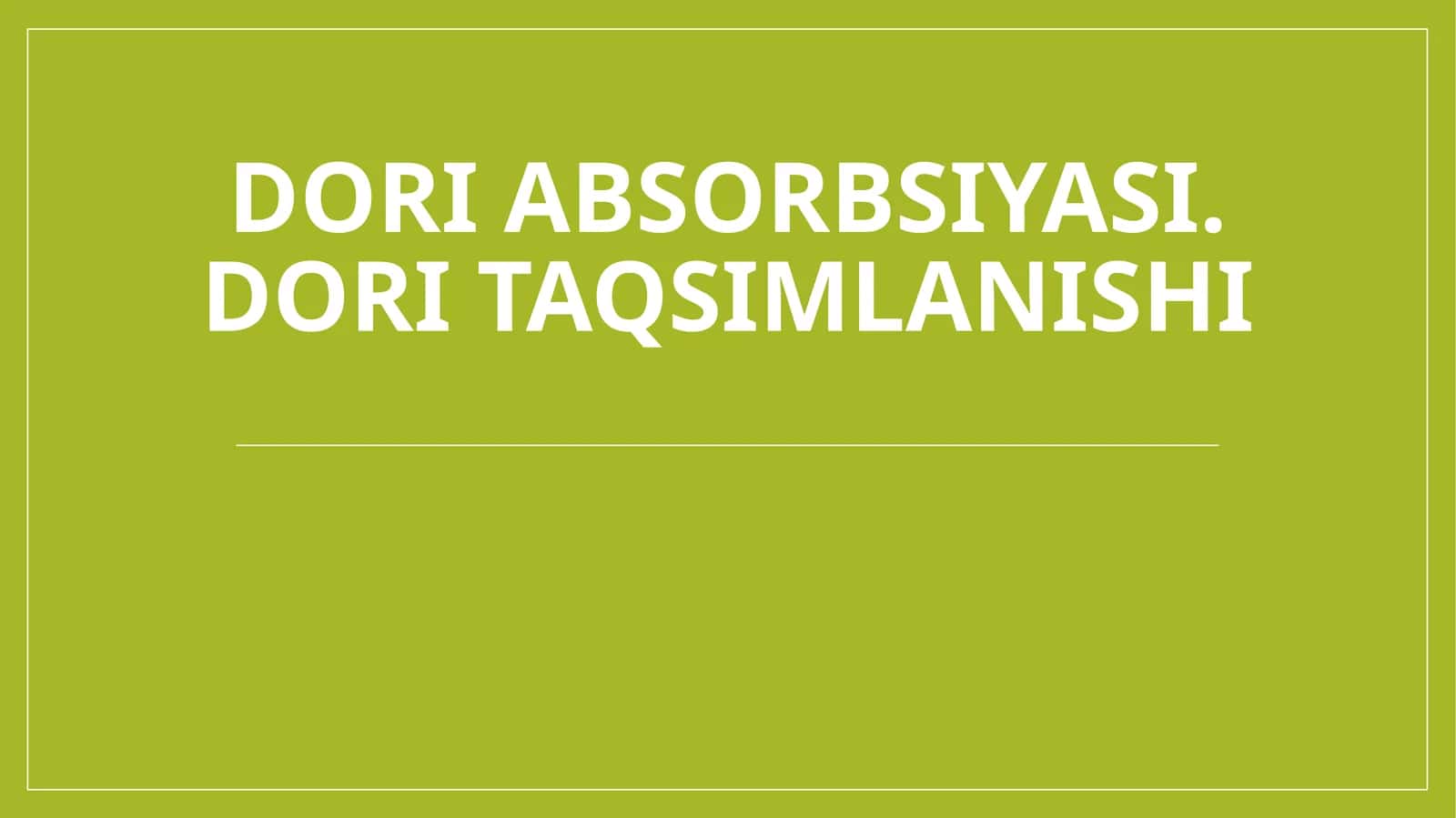 Farmakokinetika