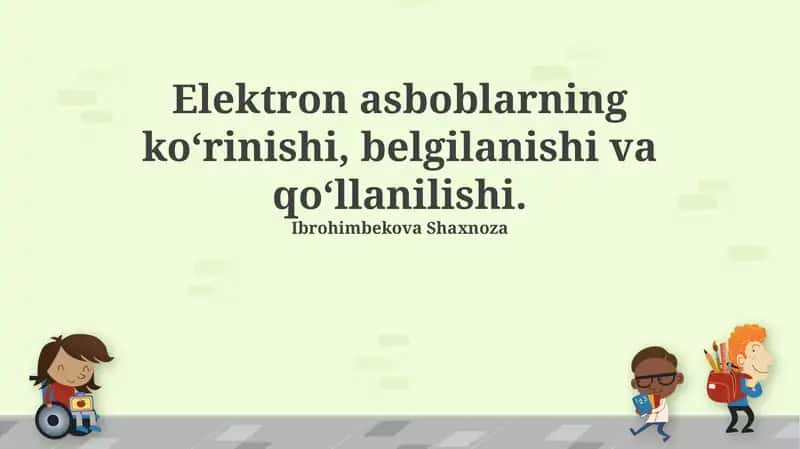 Elektron qurilmalarning tashqi ko'rinishi