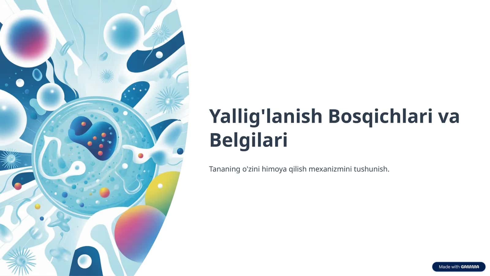 Yallig'lanish Bosqichlari va Belgilari